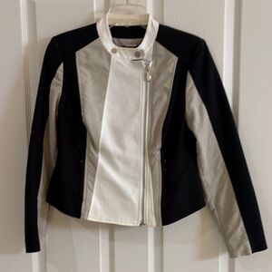 Elegant Black and Cream Jacket